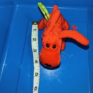 Vibrant Vintage Red Rover Plush Ornament Dog TY